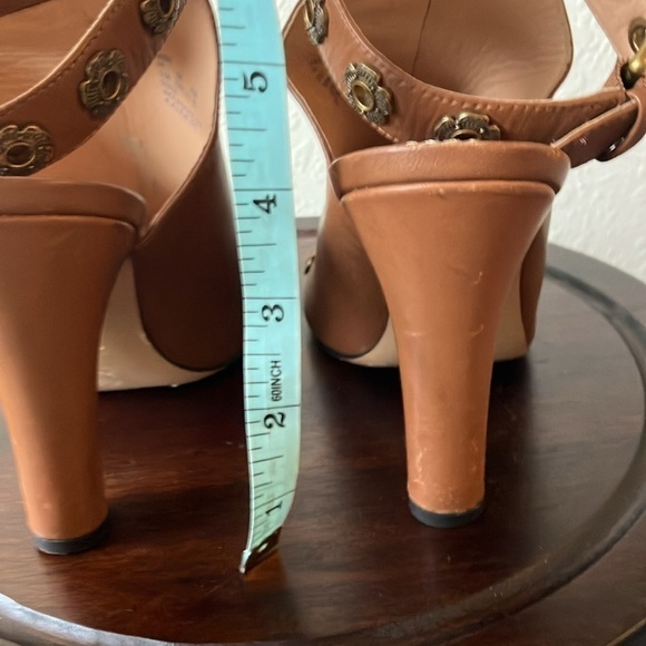 Coach: Brown Eddison G2503- adjustable ankle strap- Mule Heels- 5.5 - Picture 8 of 16